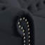 Canapé Chesterfield 58,8 po en velours noir pour salon, canapé 2 places capitonné avec accoudoirs roulés et tête de clou-523951034-523951037