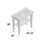 Ayden Solid Bamboo Wood Accent Stool