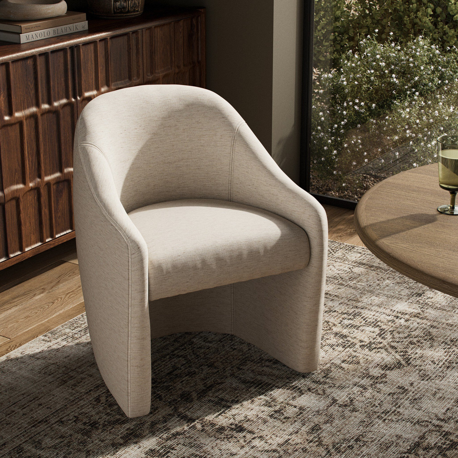 Lancaster Pine Dining Armchair, Crypton Nomad Snow
