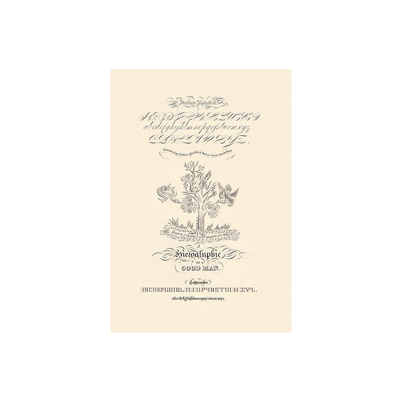 « italien alphabet », art textuel