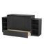 Grand lit escamotable avec tiroirs et tablettes de rangement spacieux, armoire murale peu encombrante pour chambre d'amis, bureau à domicile ou petit appartement, design minimaliste, aucun sommier tapissier nécessaire-427274230-429971688