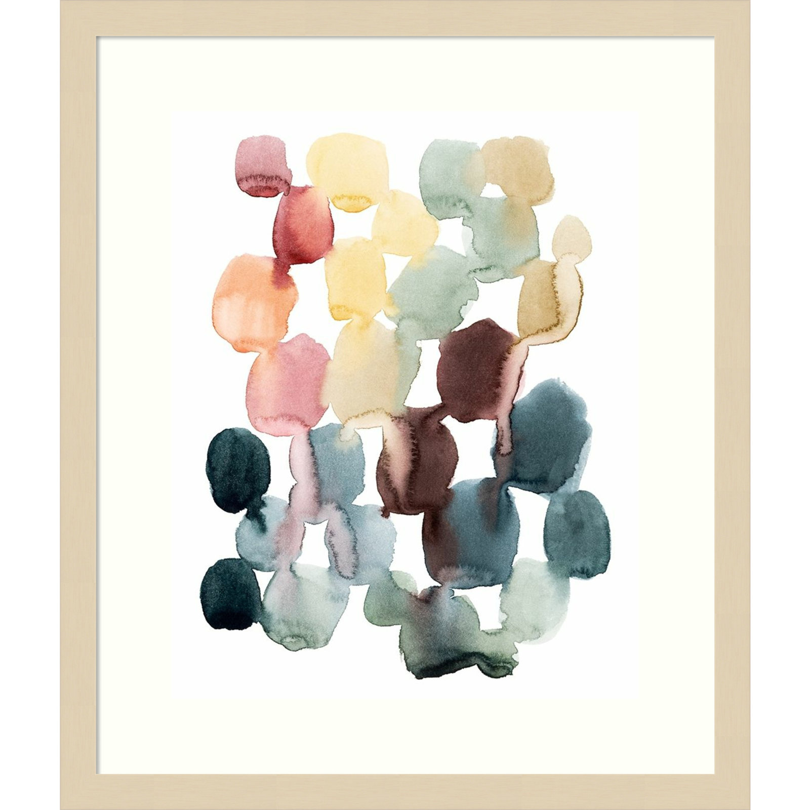 Desert Stones II by Grace Popp, Natural Framed Paper, 41" H x 33" W
