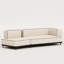 Canapé modulaire 95,3 po, canapé modulaire rembourré avec housses lavables et mousse haute densité 95,5 po