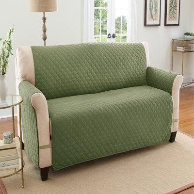Polyester T-Cushion Loveseat Slipcover