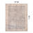 Elise Blue Distressed Medallion Rug – Flat Pile, Washable With Non-Slip Backing-73307950
