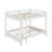 Wood Queen Size Bunk Bed With Ladder-1612624274