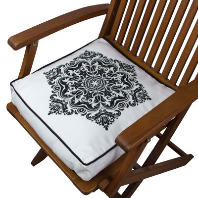Premium Square Cushion, 16.5 x 16.5 inches, 50% Cotton / 50% Polyester | Washable & Ironable with Concealed Zip | Silicone Filling for Ultimate Comfort | Removable Cover, Perfect for Home Decor & Relaxation