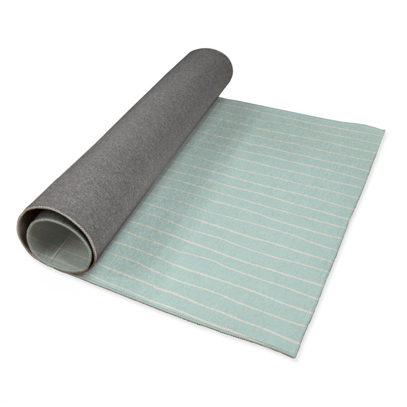 Smooth Lay Kids Play Mat, Light Blue/Blue, Rectangle 4' x 6'