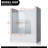 35" W 55" H Folding Frameless Tub Door-86666735