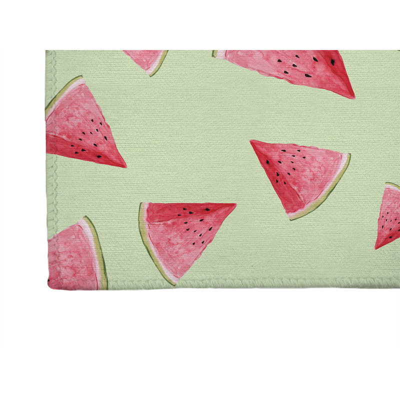 Tapis d'extérieur Summer Melon, Tapis de couloir 2 pi 6 po x 8 pi