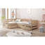 Lit plateforme en L avec trois tiroirs de rangement