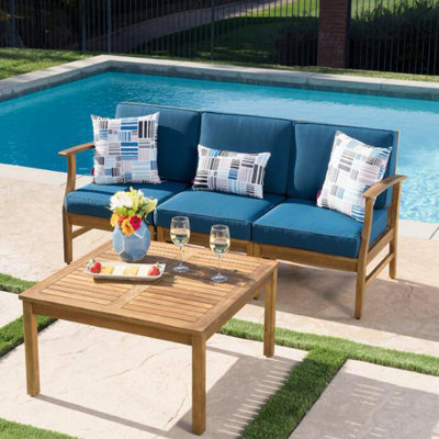 PERLA 3 SEATER SOFA AND TABLE SET