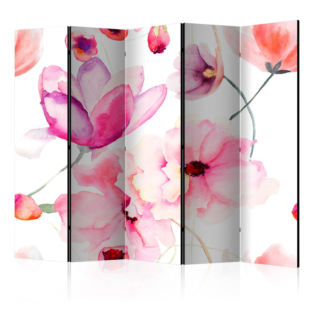 Room Divider - Pink Flowers II [Room Dividers]