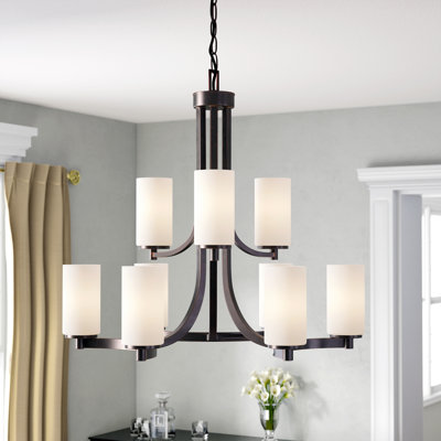 Lustre à niveaux ombrés 9 lumières Burnley