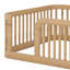 Structure de lit en bois avec clôture-1192746875