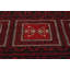 Tapis unique rouge à motif tribal 4 x 7 po One-of-a-Kind