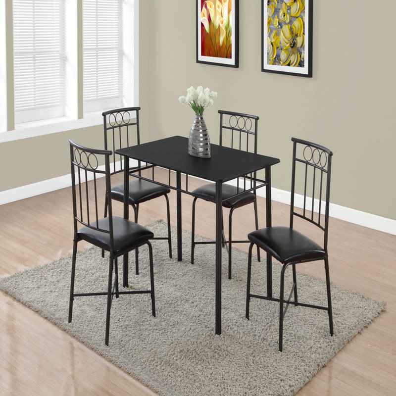 Dining Table Set, 5Pcs Set, Small, 40" Rectangular