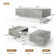 Rectangle Coffee Table with Sliding Table Top, Modern Coffee Tables for Living Room