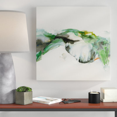 « ua ch green terrain », peinture sur toile tendue