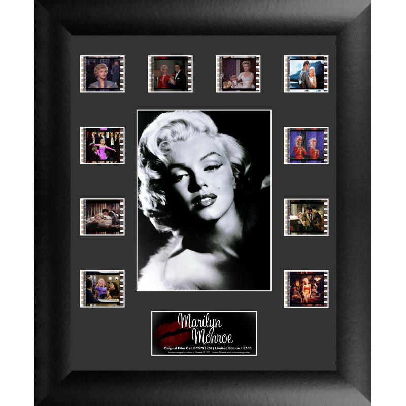 Marilyn Monroe Limited Edition Film Cell Montage in Black Frame