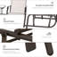 Chaise d'extérieur en acier Antwonn-205900401