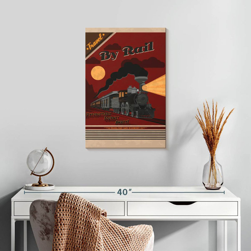 Mehar Travel By Rail Poster, 24" H x 16" W