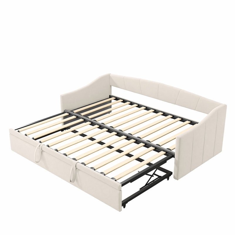 Upholstered Convertible Daybed, Beige