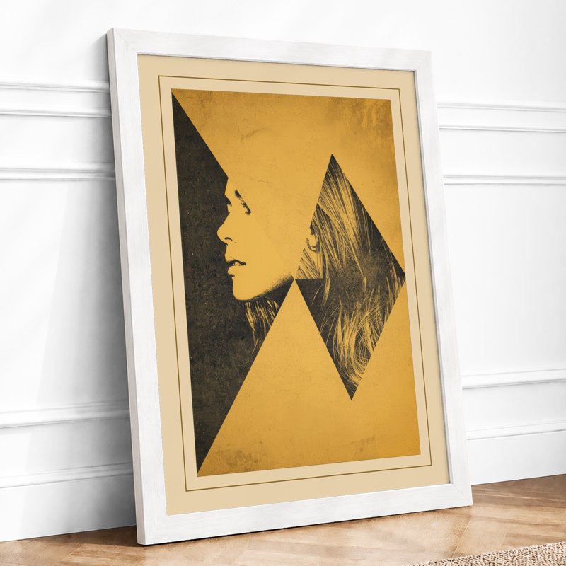 Mind's Geometry Modern - Framed Print, A1 - 84.1 x 59.4 cm, White