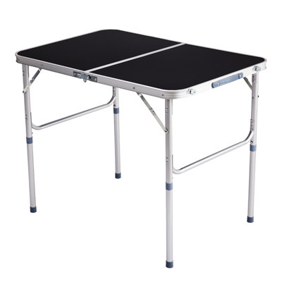 Table pliante en alliage d'aluminium 3 pi noir