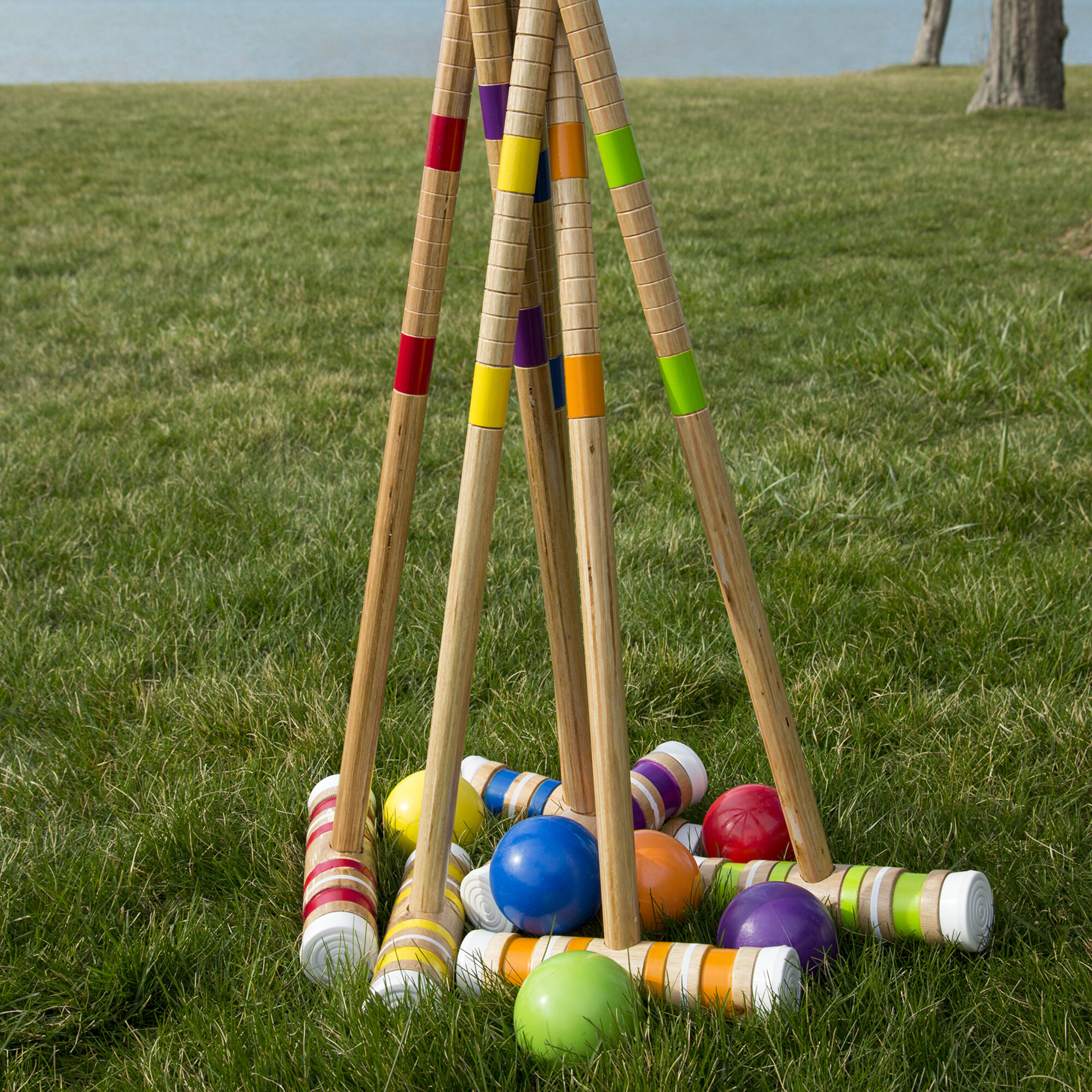 Hey! Play! Solid Wood Croquet with Carrying Case & Reviews