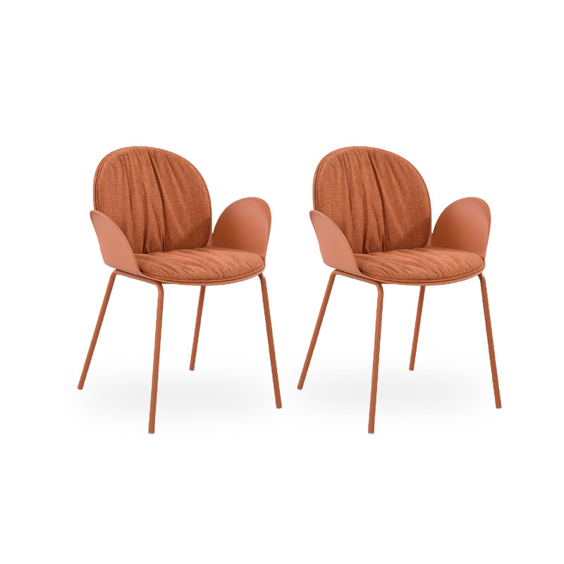 Chaise de salle à manger Nordic Minimalist, Rouge