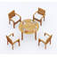 Wave Outdoor 5 - Piece Teak Dining Set