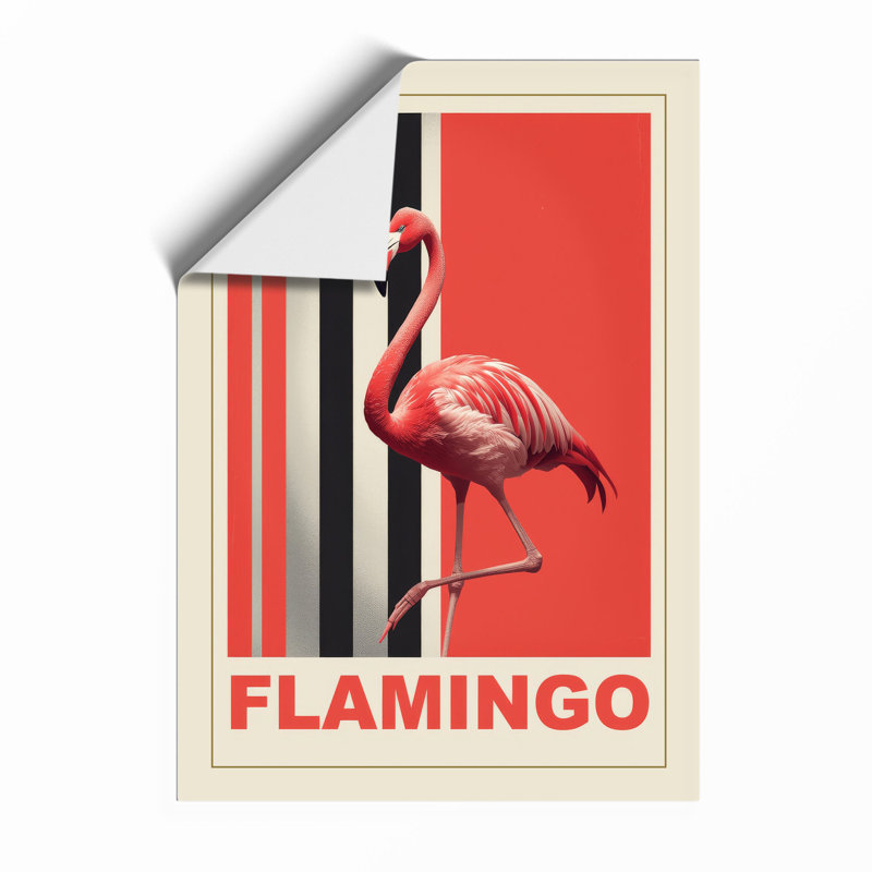 Postcard From Flamingo Art Deco - Print, Unframed, A4 - 29.7 x 21.0 cm