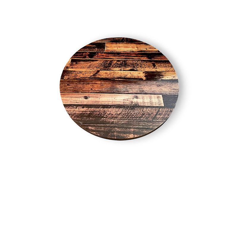 Plateau de table extérieur en résine, H 1 po x l 48 po x L 48 po