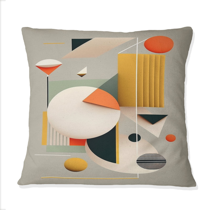 Coussin Minimal Bauhaus Dimensions III - Abstract