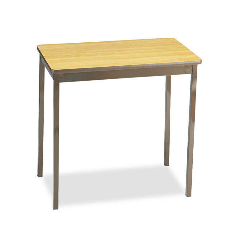 Barricks Utility Table With Laminate Top & Steel L Rectangle Training Table