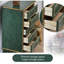 Armoire d'appoint en bois manufacturé vert massif