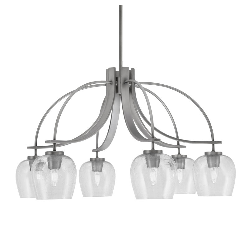 Lustre Cavella, 6, Graphite, H 17,75 po x l 30 po x P 30 po