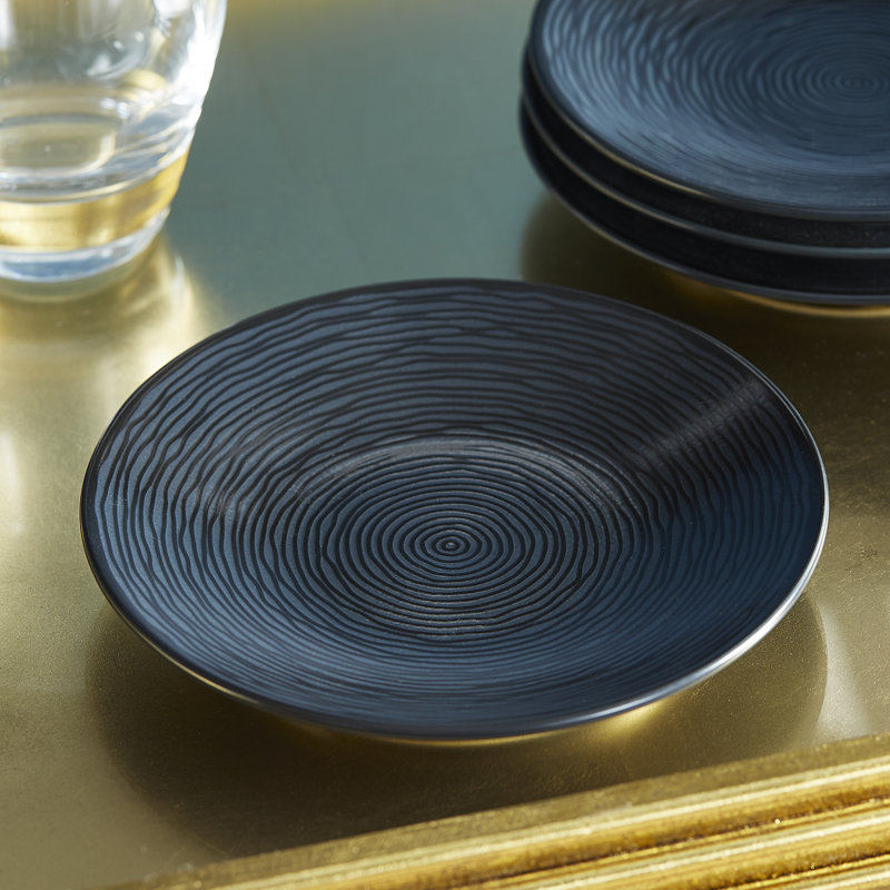 Assiettes à entrée 6,5 po Noritake, Noir