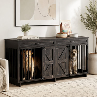 Metal and Wood Pet Crate