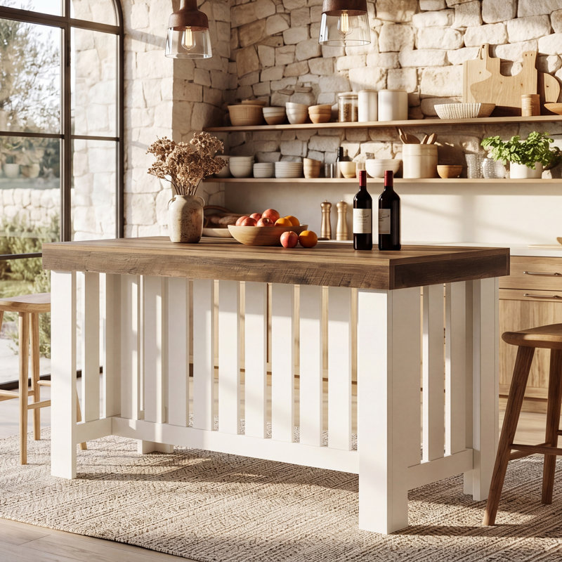 Grand îlot de cuisine 55 po avec îlot de cuisine