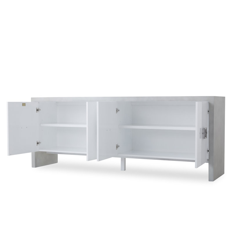 Monarch 89'' W Sideboard, Gray/Off White