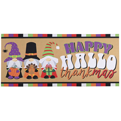 Doormat Insert Holiday Hallo-Thankmas