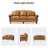 Ardil 84" Genuine Leather Sofa with Nailhead Trim-90108958