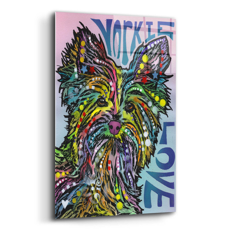«Yorkie Luv» par Dean Russo, H 16 po x l 12 po x P 0,13 po