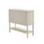 Magnifique commode décorative 2 avec blanc antique et bois massif avec des éléments élégants pour la décoration intérieure-1135117828