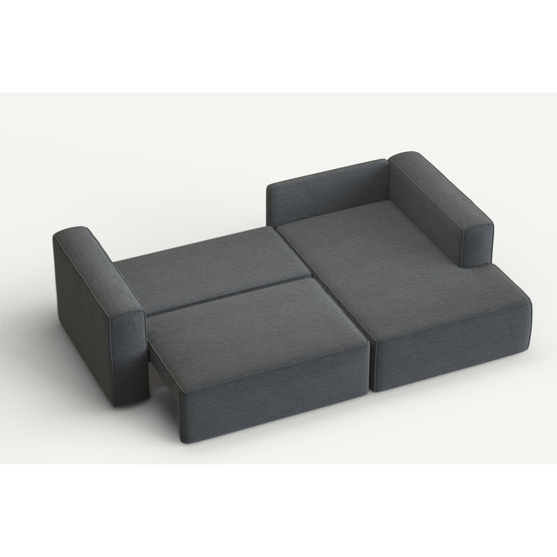 Suzue Corner Sofa, Right Hand Facing, Beige