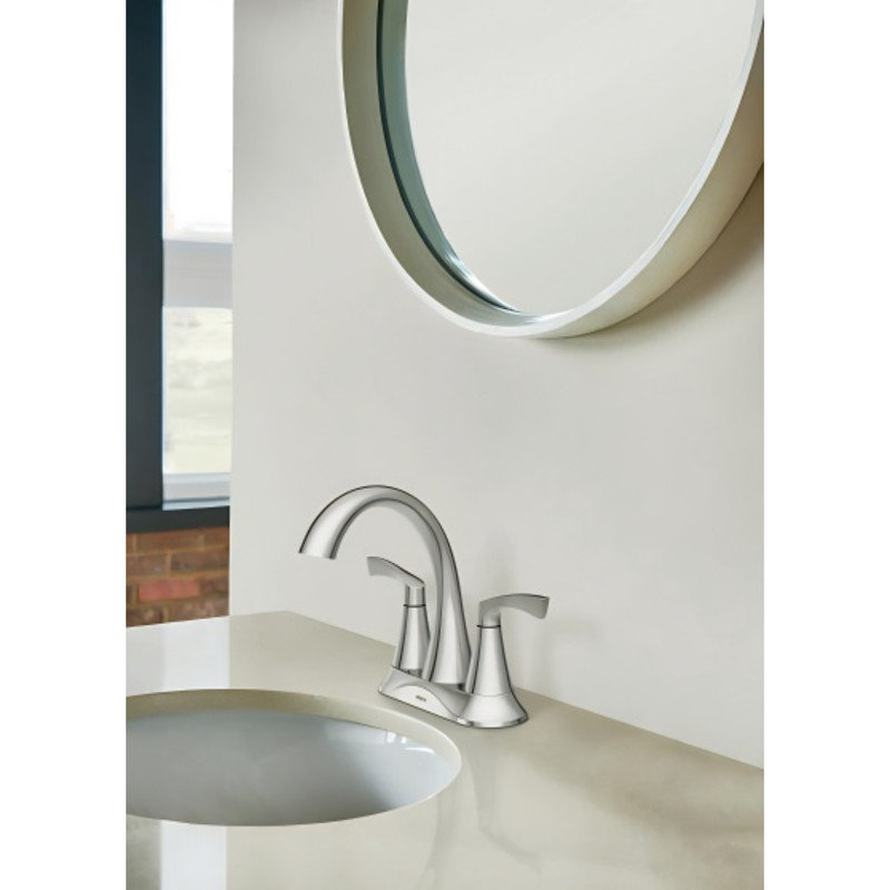 Robinet de salle de bain central à 2 poignées MOE Korek