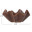 Arboles Round Stoneware Ruffled Bowl With Reactive Glaze