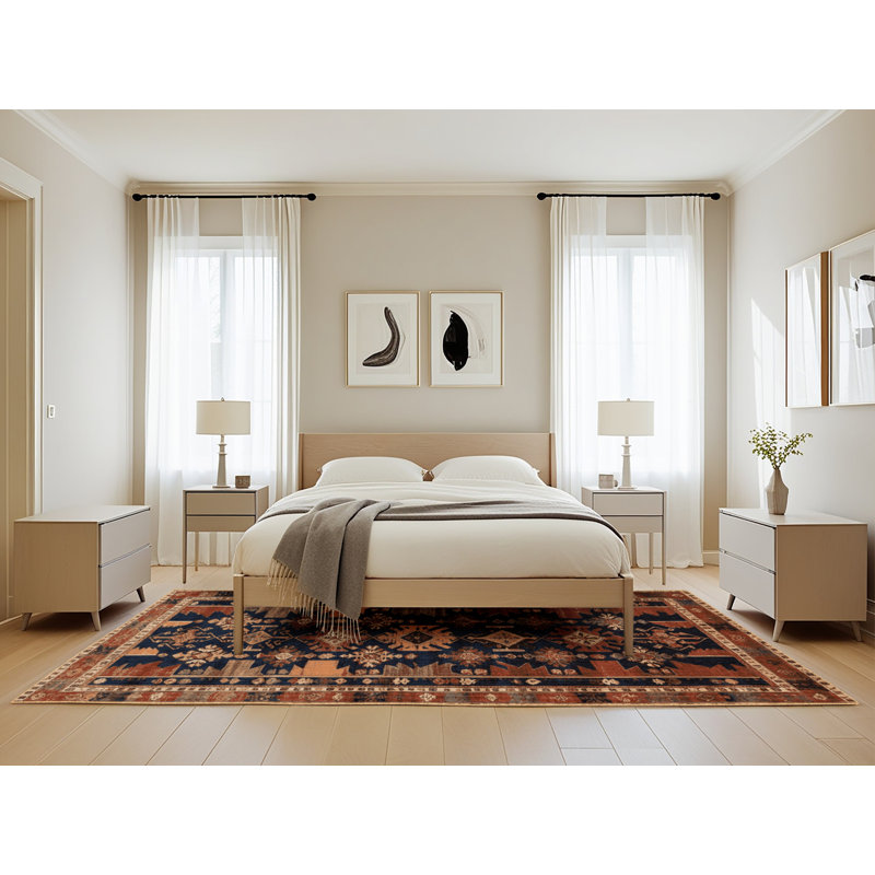 Tapis brun turc lavable à la machine, Rectangle 5 pi x 8 pi